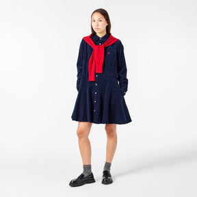 Women's Cord Shirt Dress