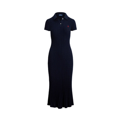 Cable Knit Shirt Dress