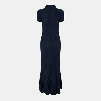 Cable Knit Shirt Dress
