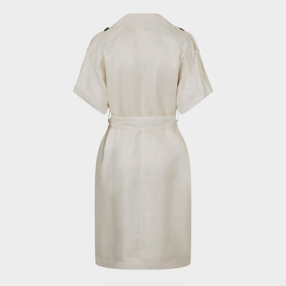 Structured Button-Through Shirt Dress