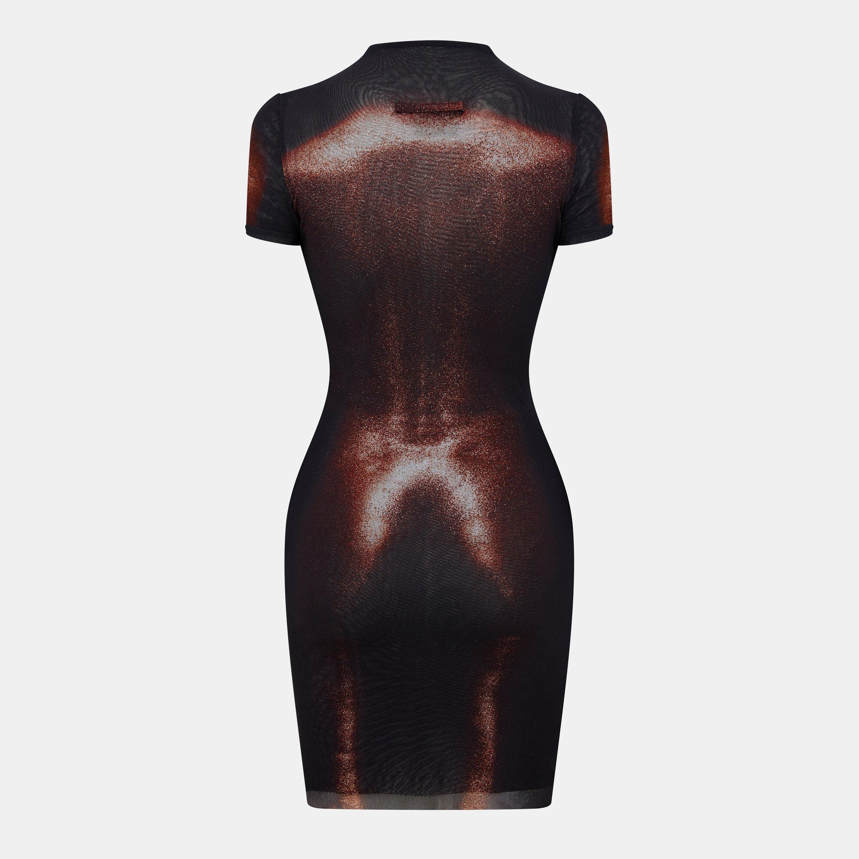Sculptural Structured Mini Dress