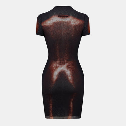 Sculptural Structured Mini Dress