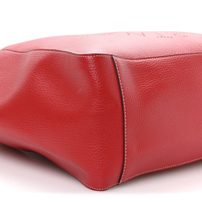Grainy Alter Mat Perforated Tote Red