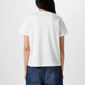 V-Detail Cotton T-Shirt
