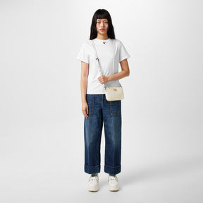 V-Detail Cotton T-Shirt