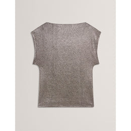 Metallic Short Sleeve Slim Fit T-Shirt