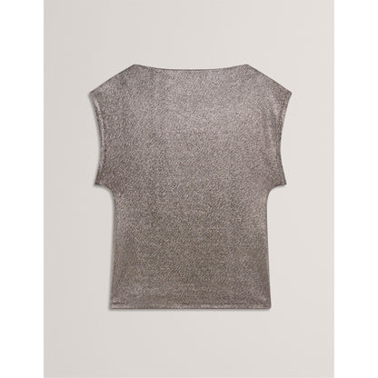 Metallic Short Sleeve Slim Fit T-Shirt