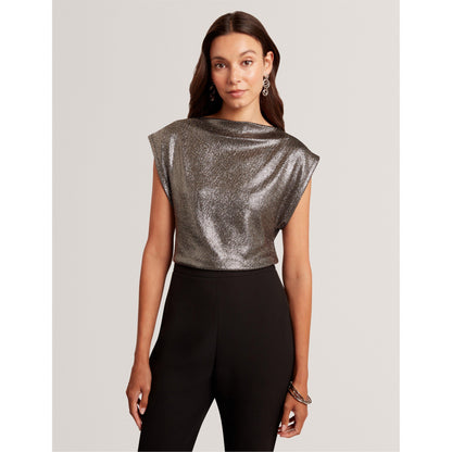 Metallic Short Sleeve Slim Fit T-Shirt
