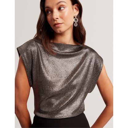 Metallic Short Sleeve Slim Fit T-Shirt
