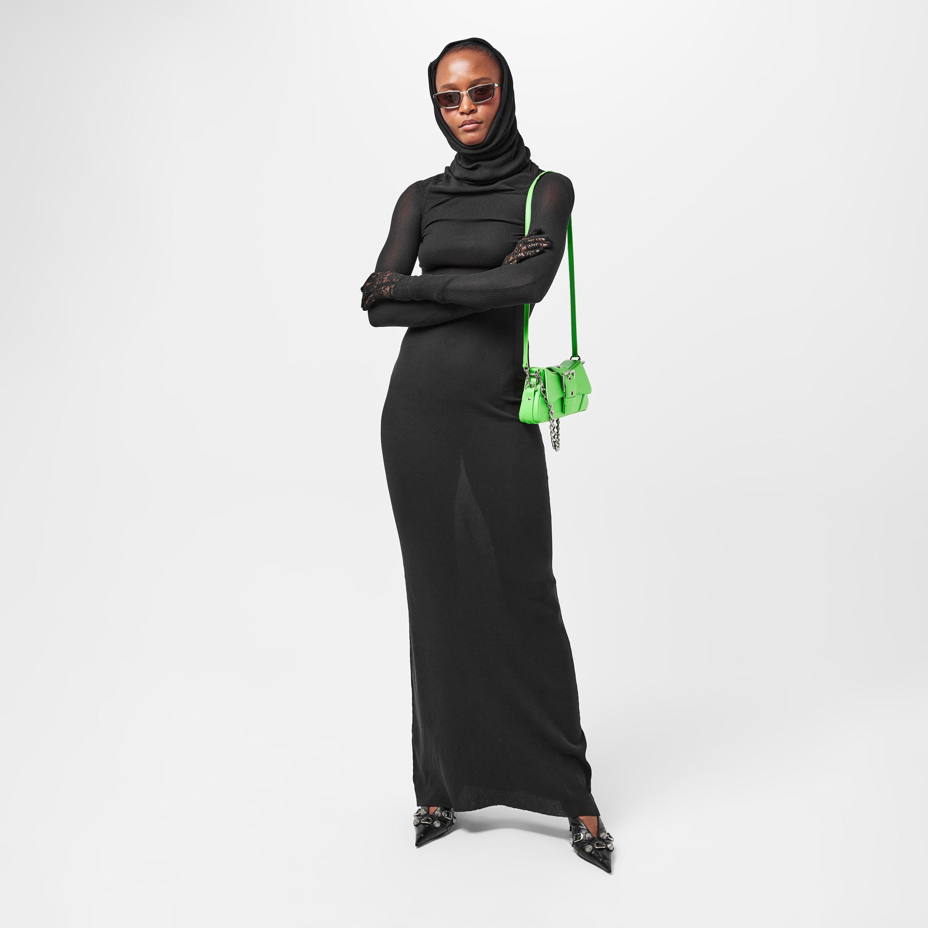 Floor-Length Structured Maxi Dress