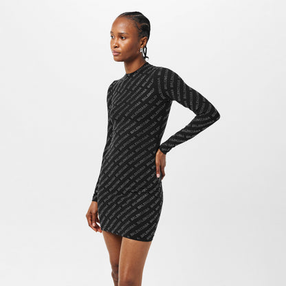 All-Over Logo Mini Dress