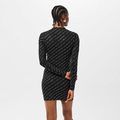 All-Over Logo Mini Dress