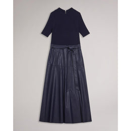Mock Midi A Line Dress