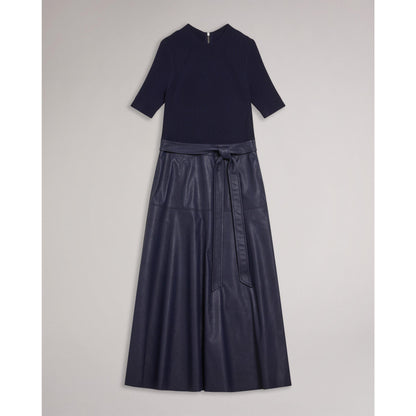 Mock Midi A Line Dress
