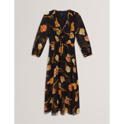 Plain Midi Tea Dress