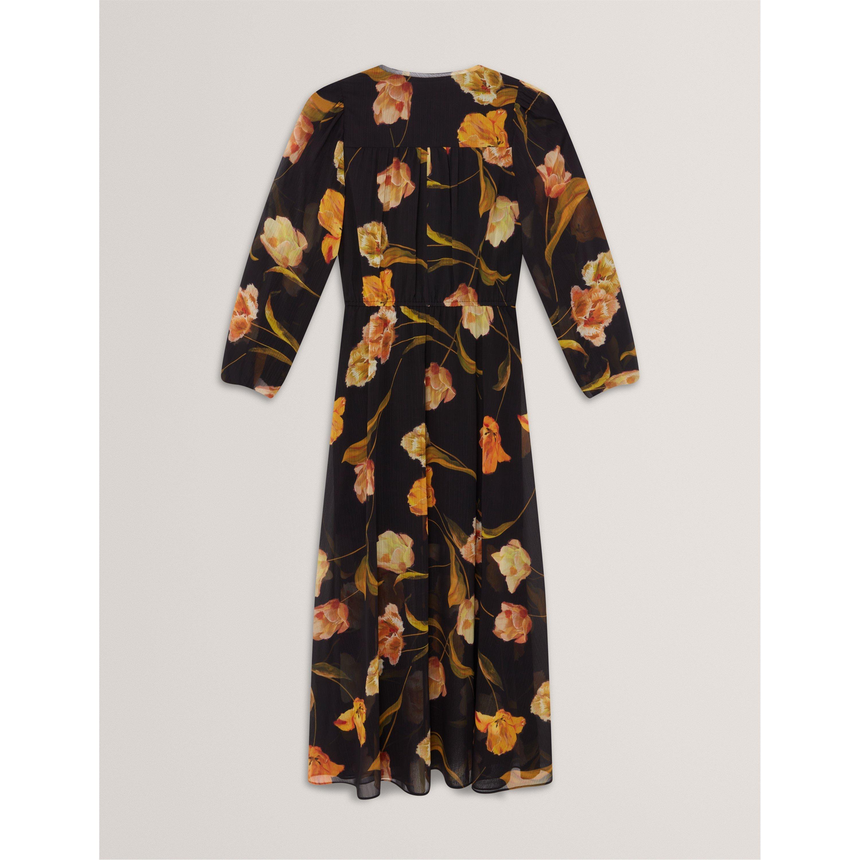 Plain Midi Tea Dress