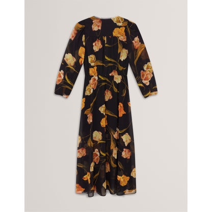Plain Midi Tea Dress