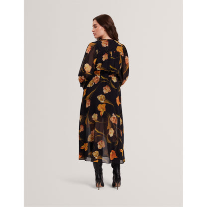Plain Midi Tea Dress