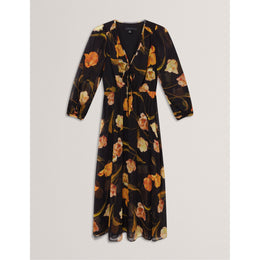 Plain Midi Tea Dress