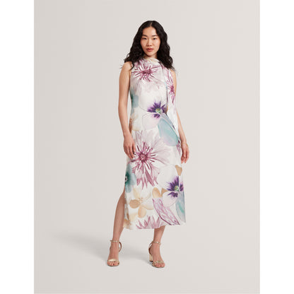 Tie Midi Slinky Dress