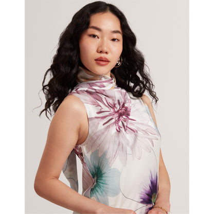 Tie Midi Slinky Dress