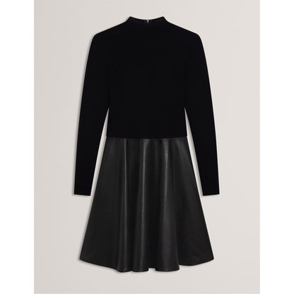 Faux Midi A-Line Dress