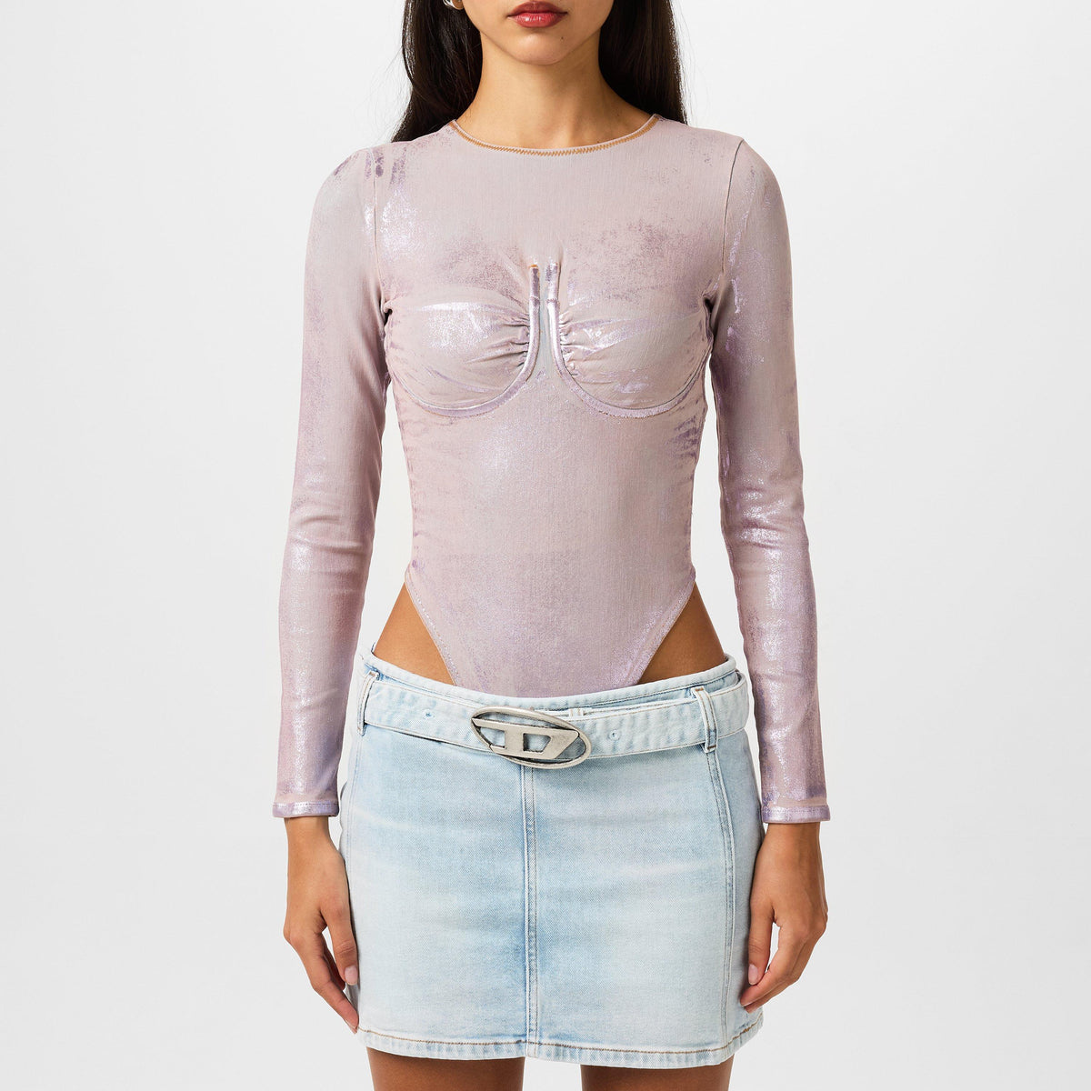 De-Nikki Metallic Bodysuit