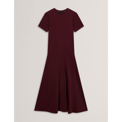 Mixed Midi Tea Dress