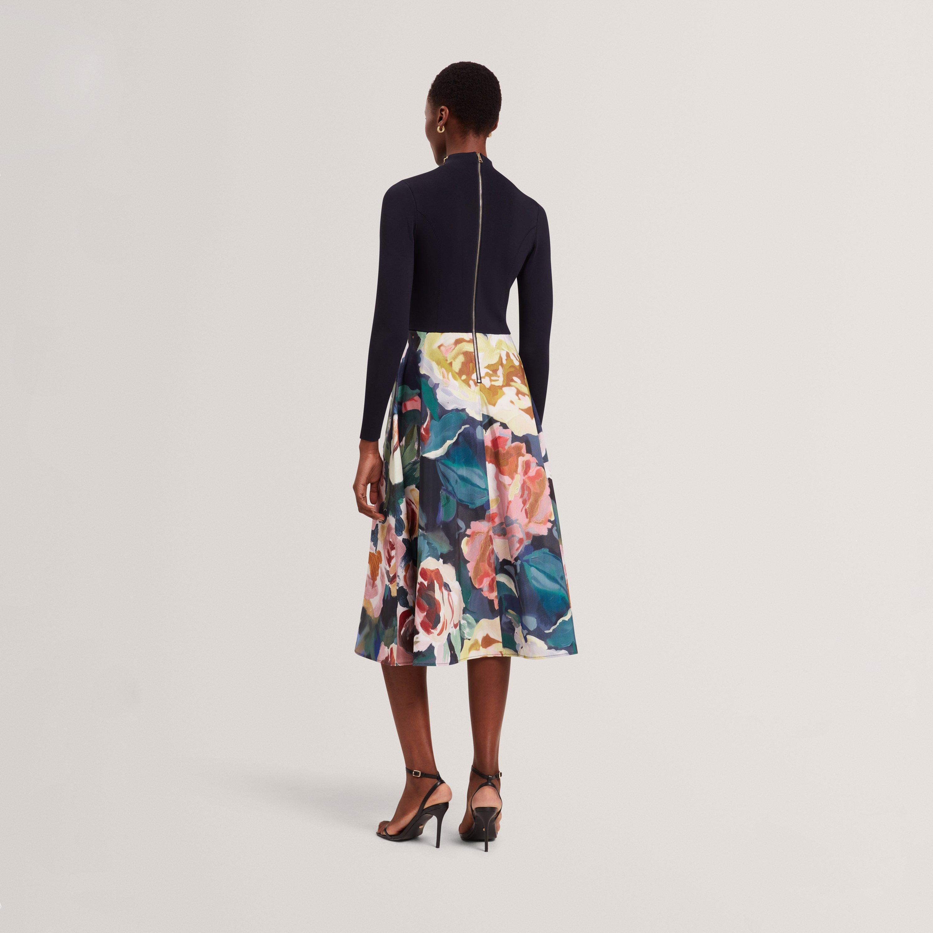 Print Midi Tea Dress