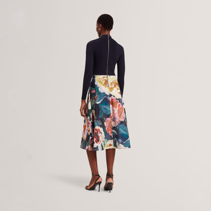 Print Midi Tea Dress