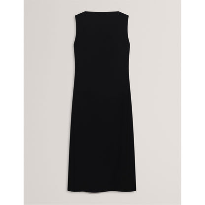 Pleat Midi Tea Dress