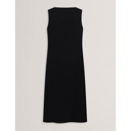 Pleat Midi Tea Dress
