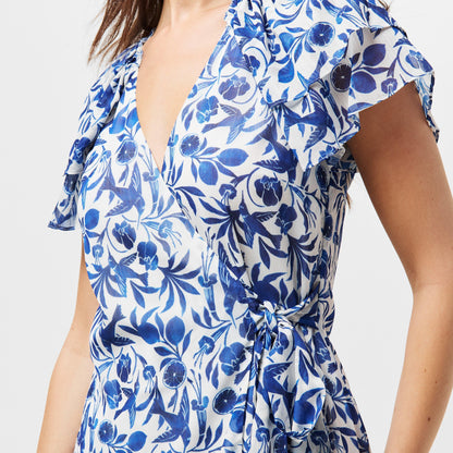 Anshan Wrap Mini Dress