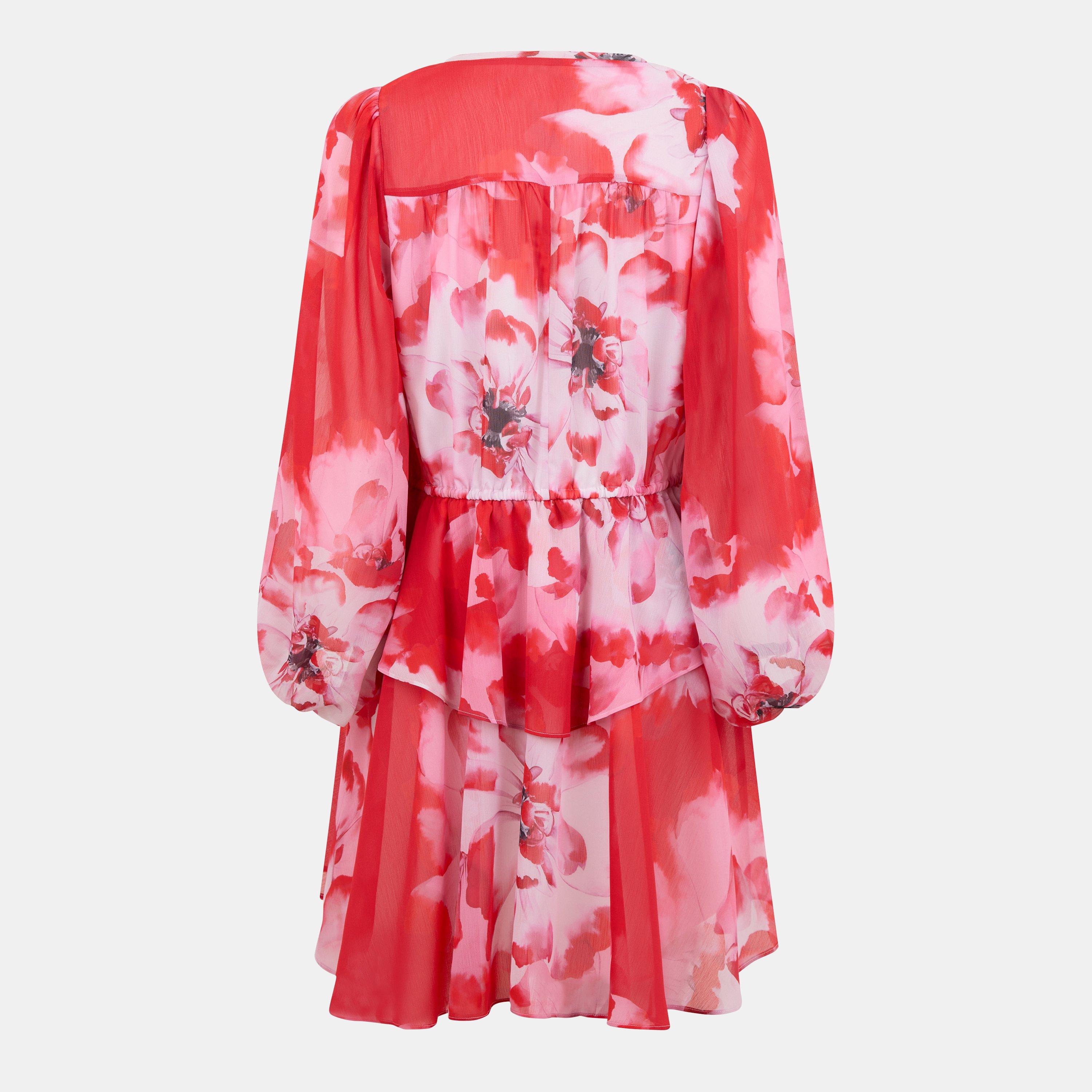 Leyna Tie-Fastened Mini Dress