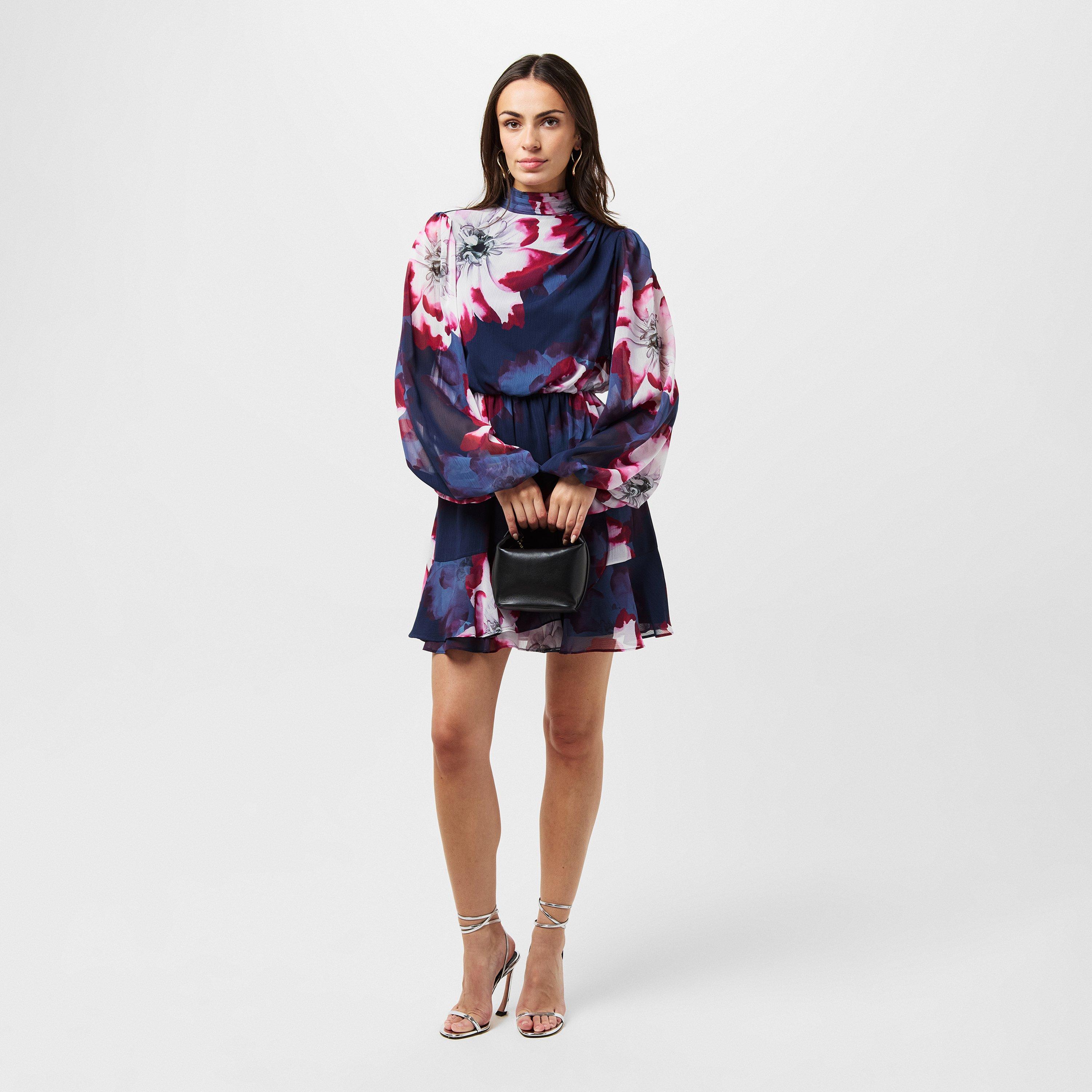 Floral Crew Mini Dress