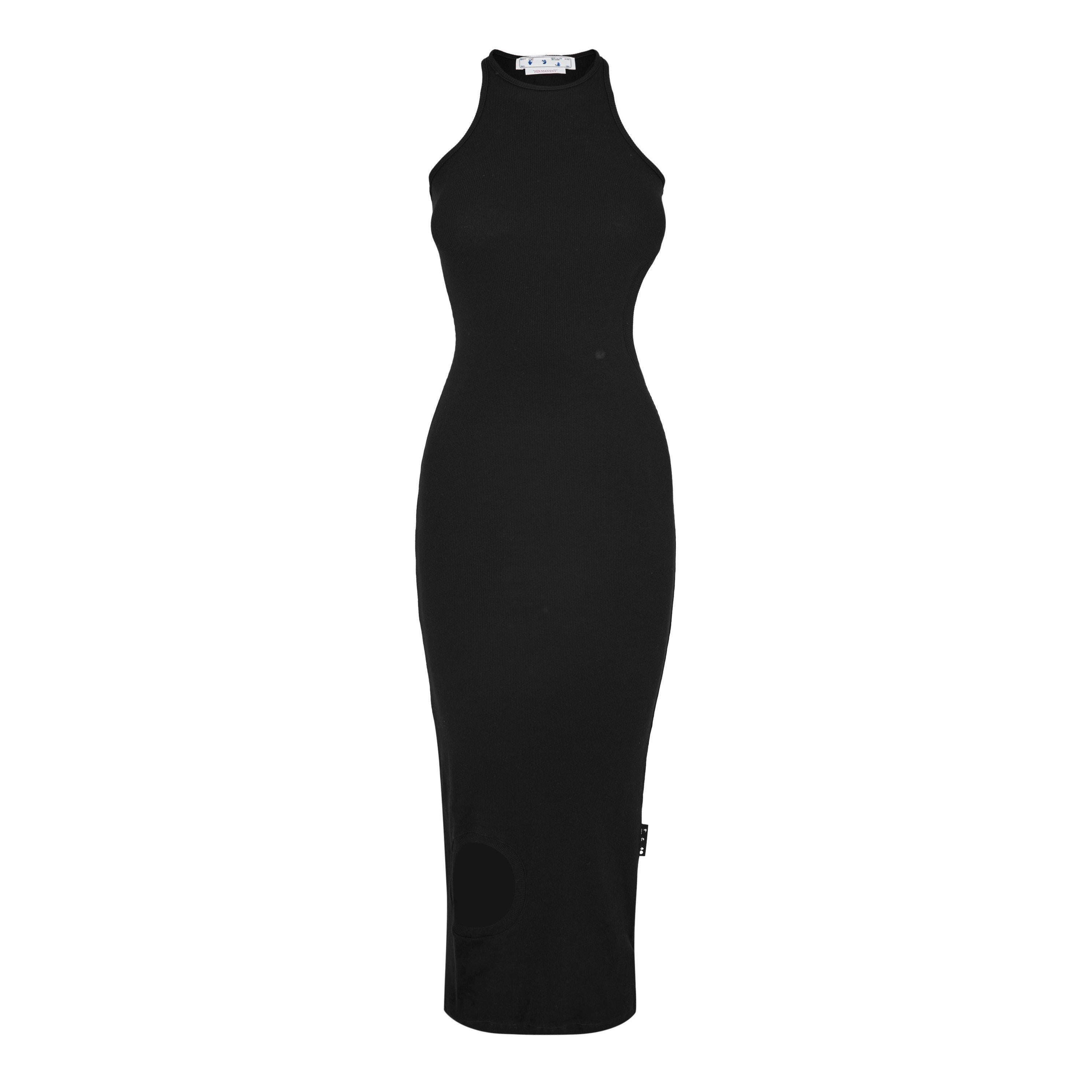 Meteor Ribbed Circular Cutout Maxi Dress