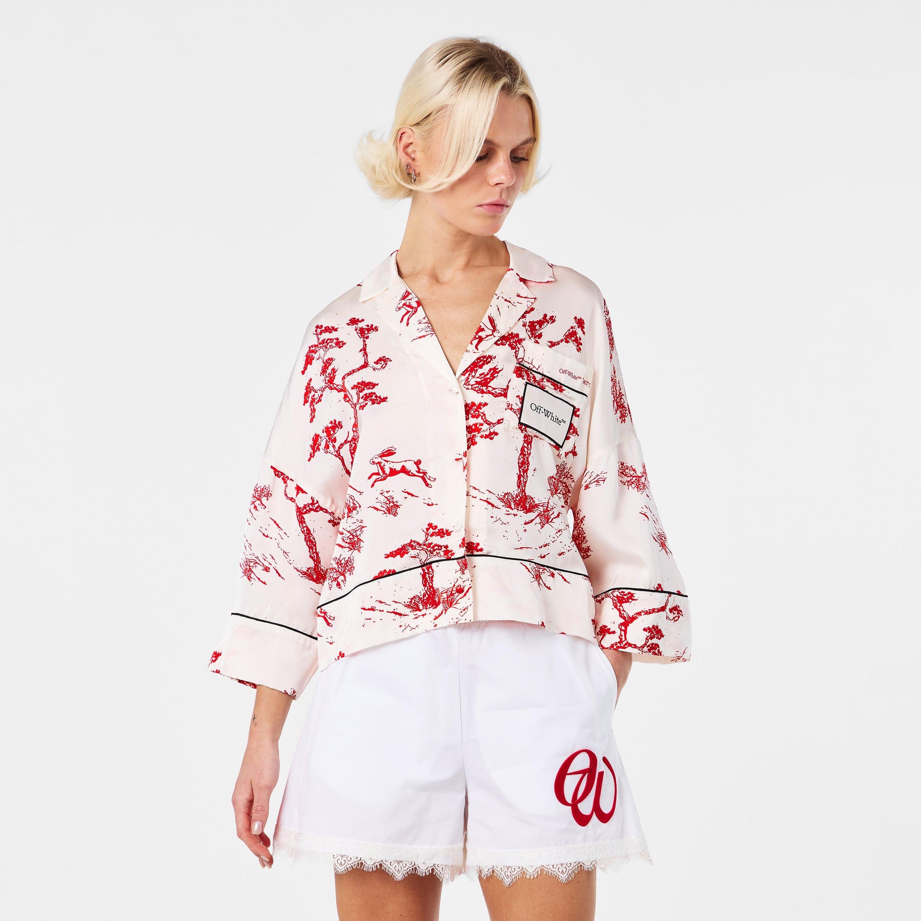 Women's Short-Sleeve Plain Shirt