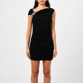 Asymmetrical Crystal Knot Cocktail Dress