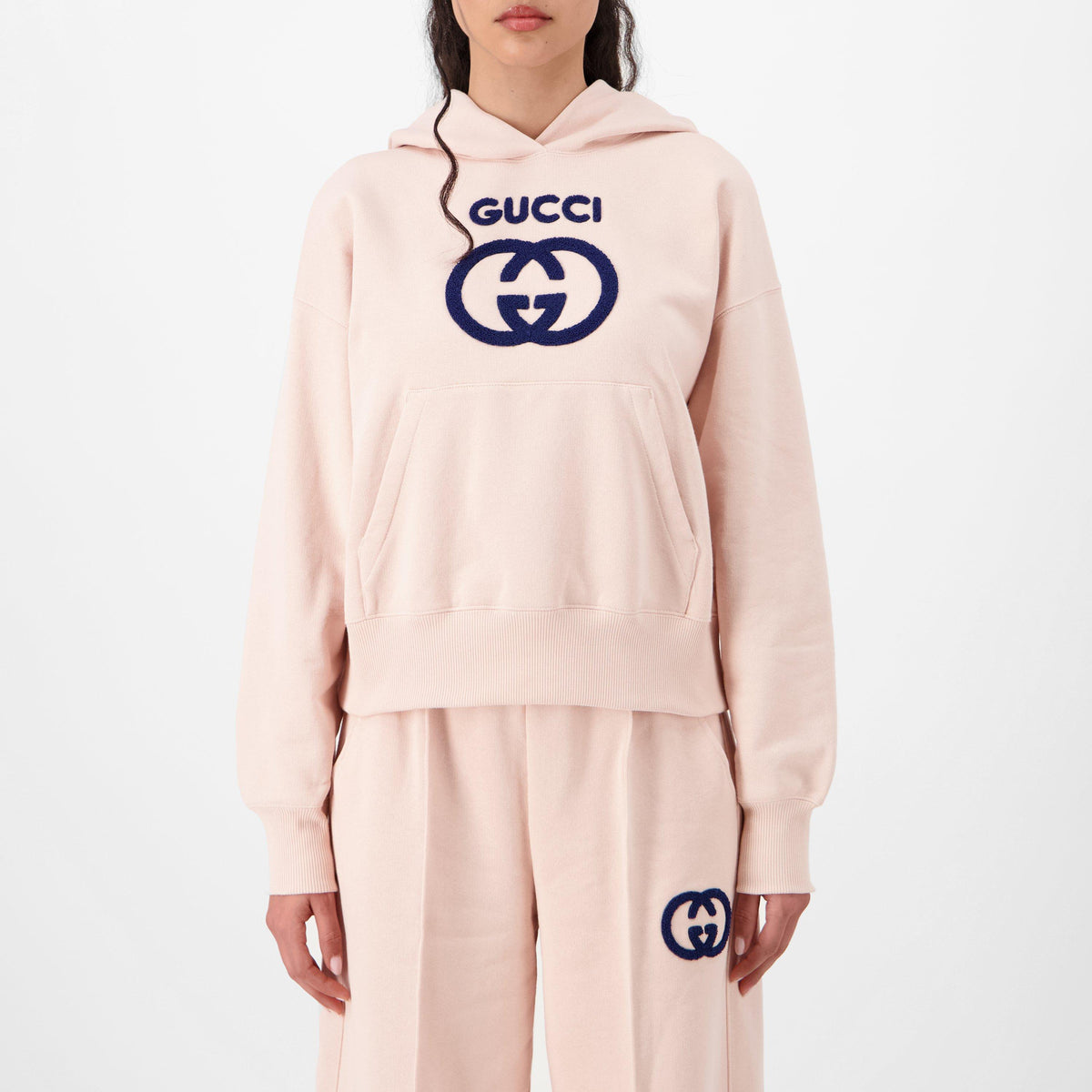 Cotton Jersey Sweatshirt With Embroidery