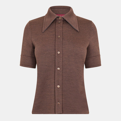 Short-Sleeve Patterned Shirt