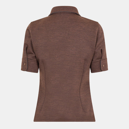 Short-Sleeve Patterned Shirt