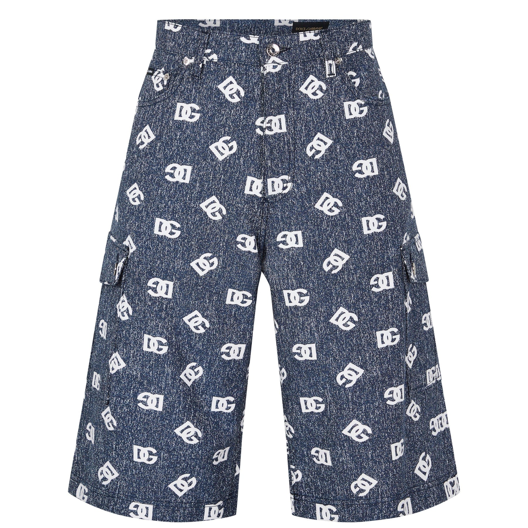 Logo Denim Shorts