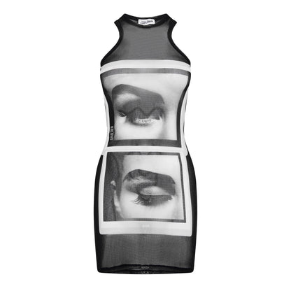 Eyes Lips Mini Dress