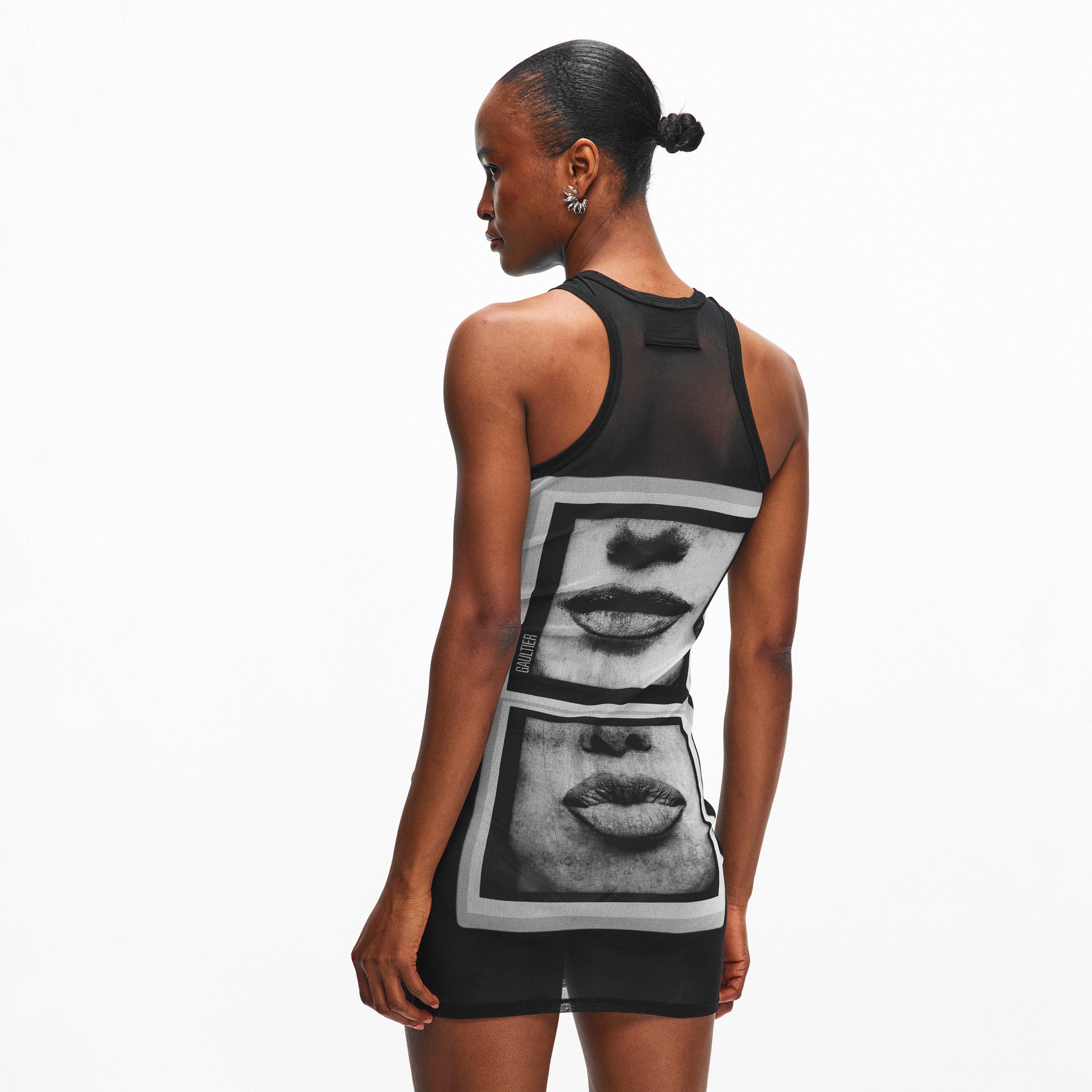 Eyes Lips Mini Dress