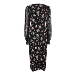 Puff Sleeve Long Maxi Dress
