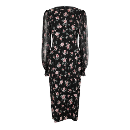Puff Sleeve Long Maxi Dress