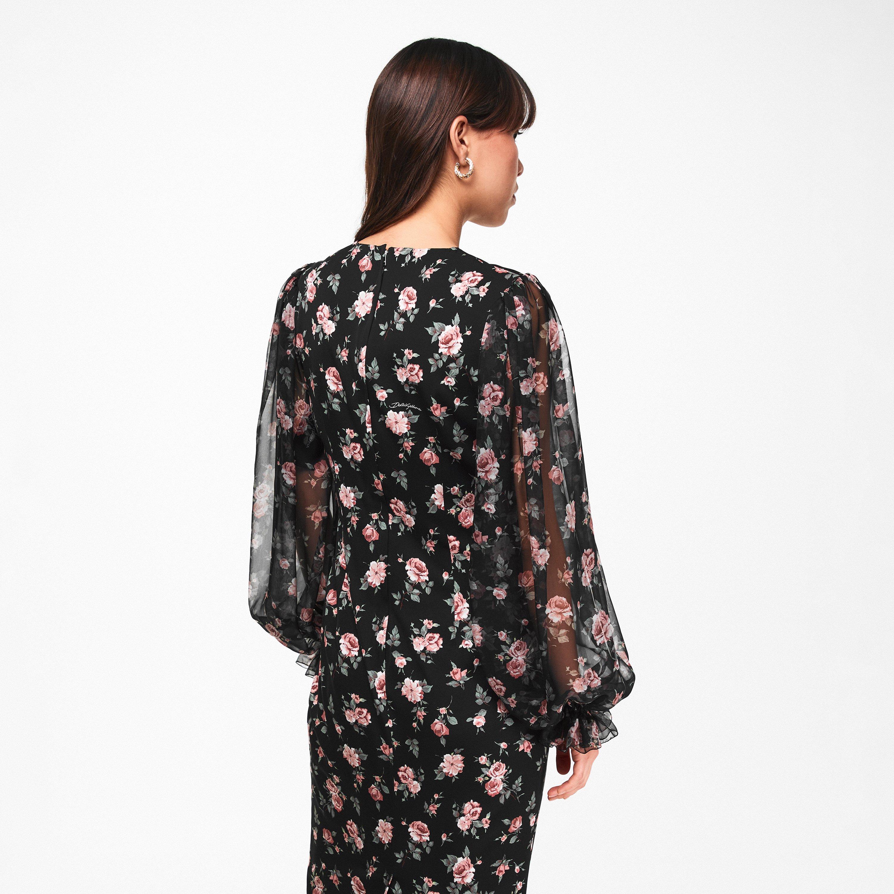 Puff Sleeve Long Maxi Dress