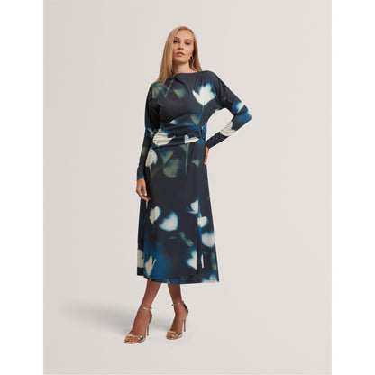 Print Wrap Dress