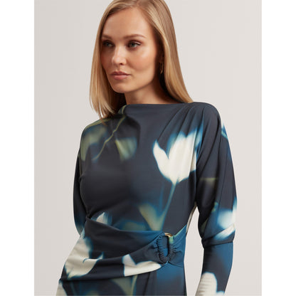 Print Wrap Dress