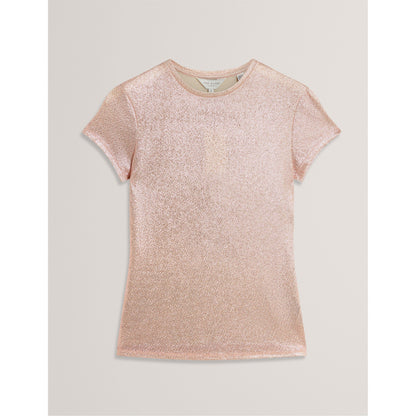Metallic Short Sleeve Slim Fit T-Shirt